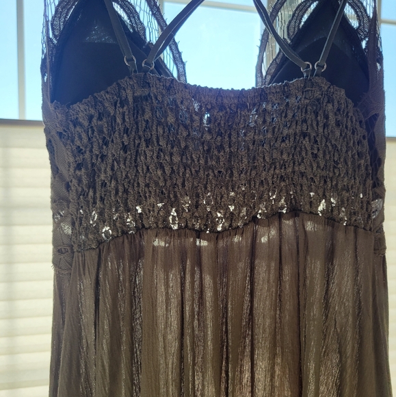 SCALLOPED LACE BRALETTE DRESS - OLIVE - Size XS - Picture 11 of 11